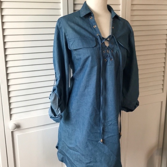 2/$25 ZANZEA COLLECTION Blue Pull Over Tunic Dress Size Extra Extra Large - Picture 4 of 6